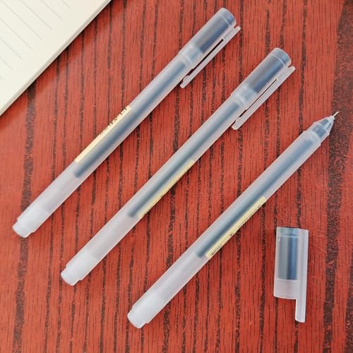 Bolígrafos gel negro 0.38mm punta extra fina pack 12 miniatura 5