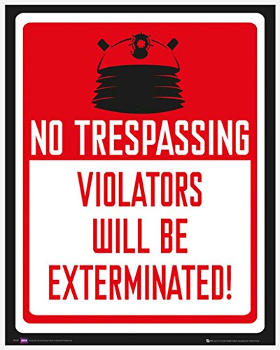 Doctor Who Keep Out film Mini Poster serie TV Inghilterra Fantasy Sci Fi Science Fiction 40 x 50 cm + accessori