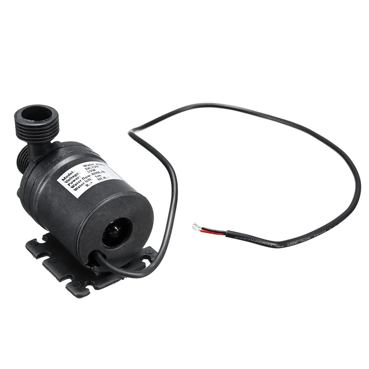 ZTBH Bomba de circulación 1 2V 24V Agua Corriente Continua Bomba, 5M 800L / H Bomba de Agua Sumergible de Motor sin escobillas, Herramientas de jardín del Tanque de Pescado Acuario Durable