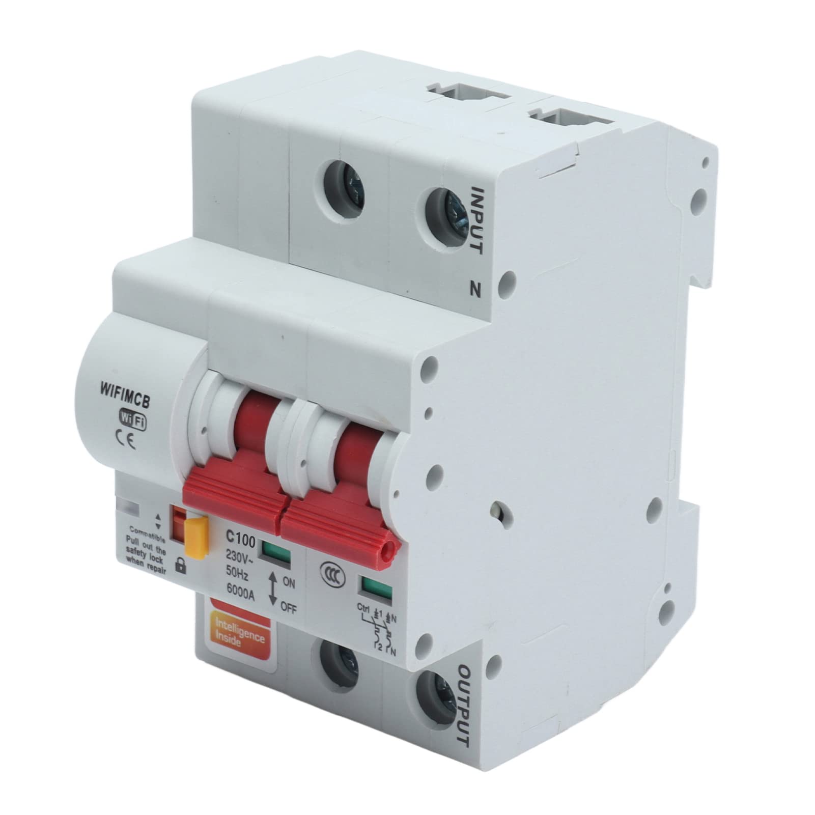 WiFi Circuit Breaker, Simultaneous Pairing 2P APP Remote Control Switch Safe 6000V Impulse Withstand Voltage for Power Supply for Solar PV System(100A)-image-40