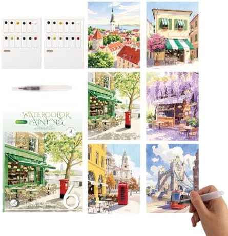 Watercolor Workbook 12 Colors Portable Professional Workbook