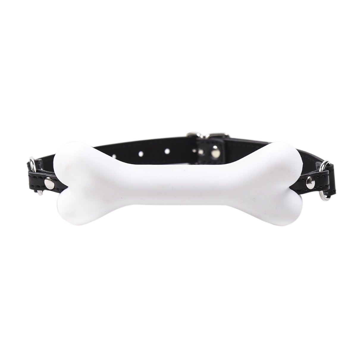 White Large-pin Buckle Dog Bone Modeling Appliance Role-Playing Props -