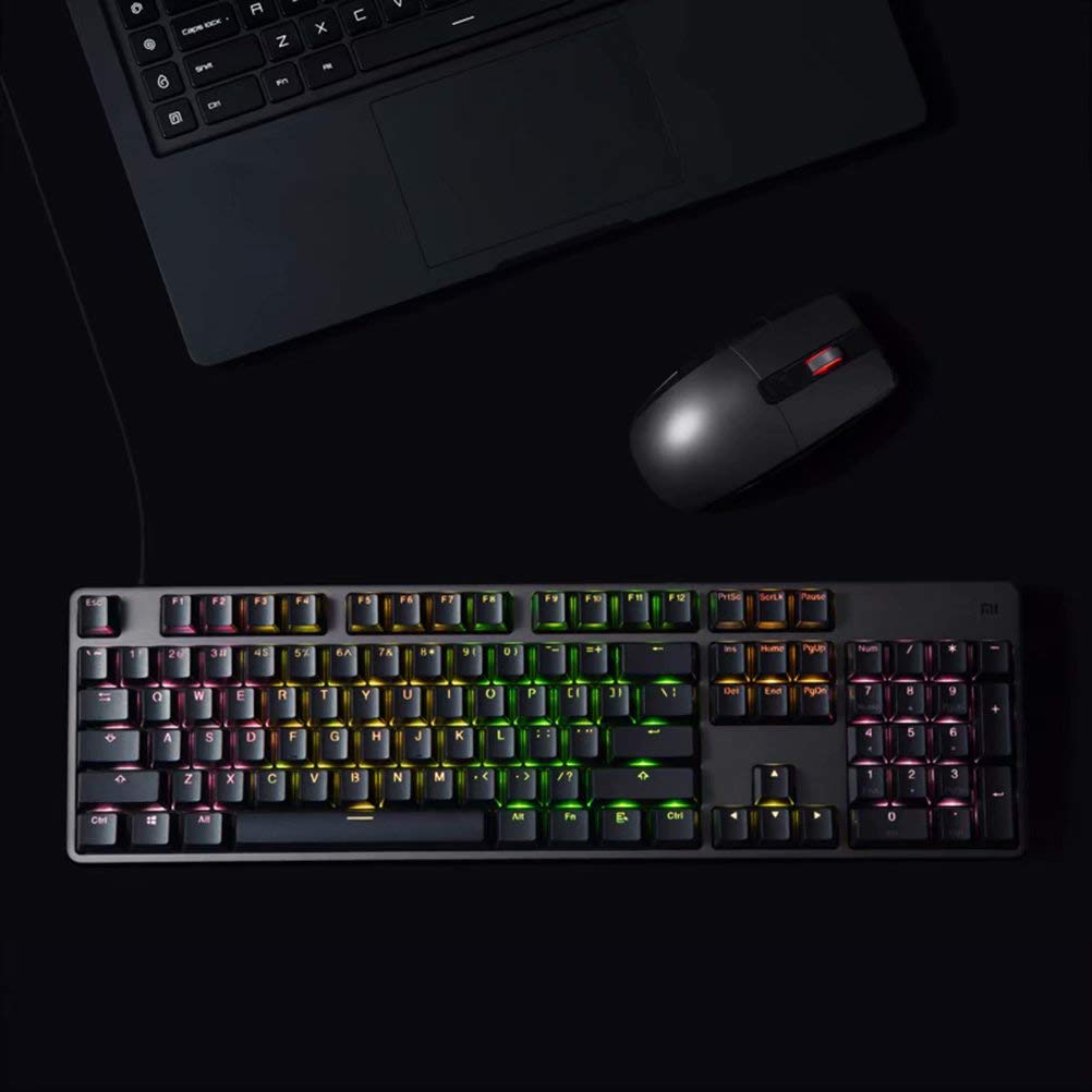 Gaming tastiera 104 tasti chiave senza Punch LED retroilluminato retroilluminazione USB cablato in lega di alluminio per Overwatch Dota2