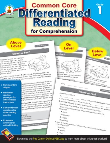 Common Core Differentiated Reading for Comprehension, Grade 1 view 2
