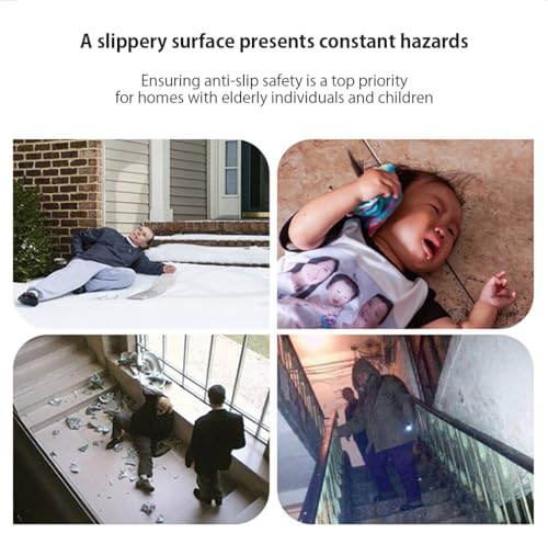 Image of Anti Slip Tape for Stairs | Strong Grip, Waterproof & Heavy Duty | Non-Skid Safety Tape for Home, Steps, Bathroom & Outdoor Floors | 50mm x 5 Meter (Single Roll - Ideal for Small Areas)