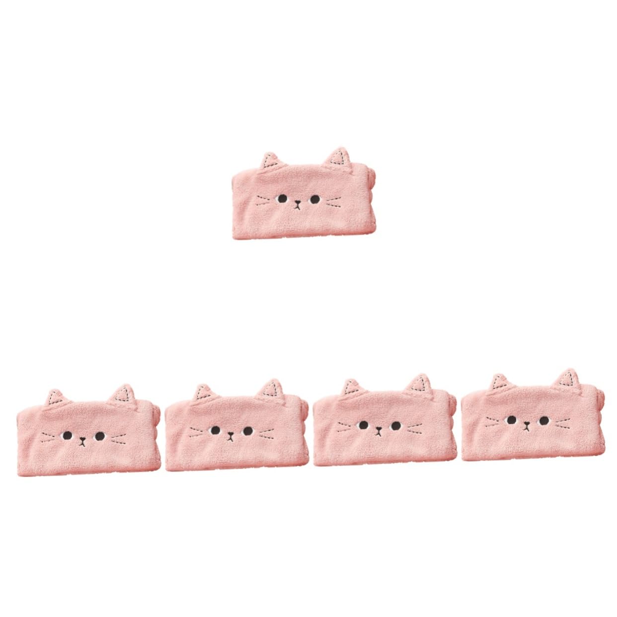 FRCOLOR 5pezzi Fascia Per Con Orecchie Di Animale Accessorio Per Spa e Skincare Comoda e Morbida e Perfetta Per Donne e Ragazze Per Routine Di Bellezza