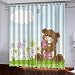 QHZSFF Tende Oscuranti per Interni Orsetto Ragdoll Tende Termiche Isolanti con Occhielli Decorazione Drappeggi per Soggiorno, camera da letto 2 Pannello L140cm x H175cm