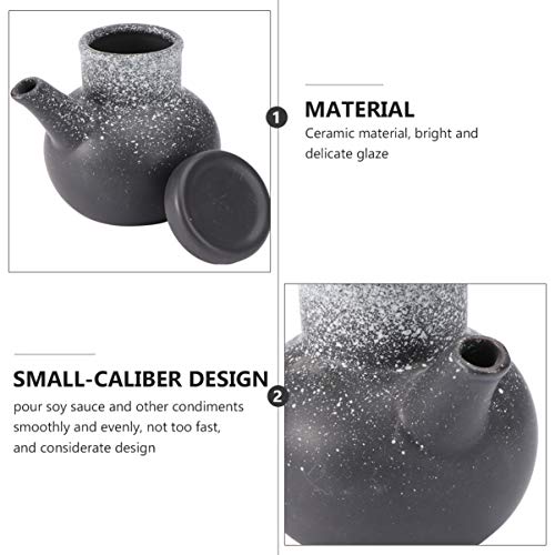 Housoutil 1 Unidade Pote De Vinagre De Molho De Cerâmica Garrafa De Azeite De Cerâmica Garrafas De V