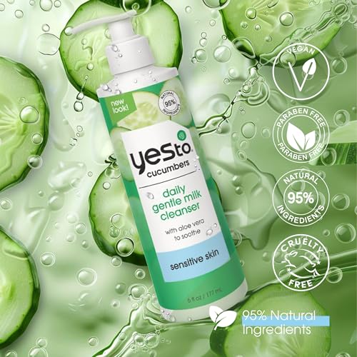 (6) - Yes To Cucumbers Gentle Milk Cleanser, 6 Fluid Ounce