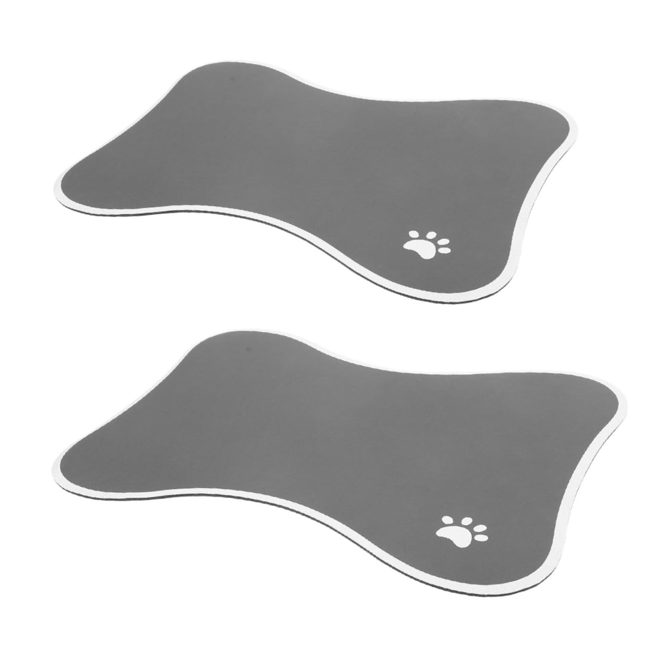 Tapis pour gamelle eau nourriture chiens chats accessoires alimentation 2pcs