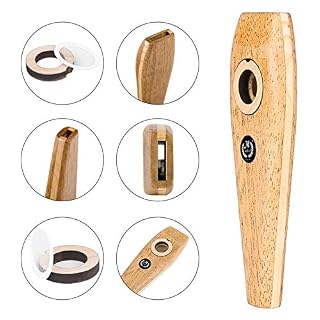 Chuanfeng Kazoo en Bois, Instruments de Musique clairs et Lisses de Kazoos avec 2 Films de flûte et 2 Coussin de… - Les Beatles, Paul McCartney, John Lennon, RIngo Starr, George Harrison Chuanfeng Kazoo en Bois, Instruments de Musique clairs et Lisses de Kazoos avec 2 Films de flûte et 2 Coussin de… – Image 2