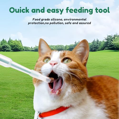 2 Stück Tabletteneingeber Katze Dogs Pet Feeder Tablettengeber für Katzen Pill Assist Katze Tablettengeber Katze,Tabletteneingeber für Katzen,Haustier Pet Pillenwerfer Wiederverwendbare Pusher Tablet