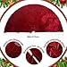 Vertintong 84 Inch Large Christmas Tree Skirt Deluxe Red Velvet Christmas Tree Skirt with Quilted Cuff for 12ft Christmas Tree Decorations Xmas Home Winter Holiday Party Decorations