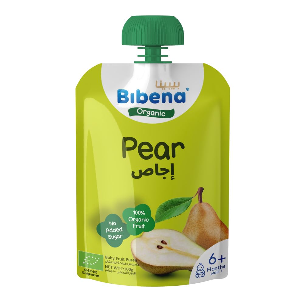 BibenaOrganic Puree, Pear from 6 months 100g