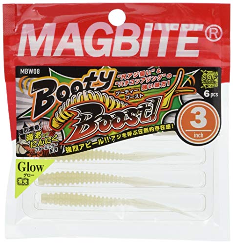 MAGBITE/マグバイト ワーム MBW08 ブーティーブースト 3インチ #08 パールホワイト MBW08