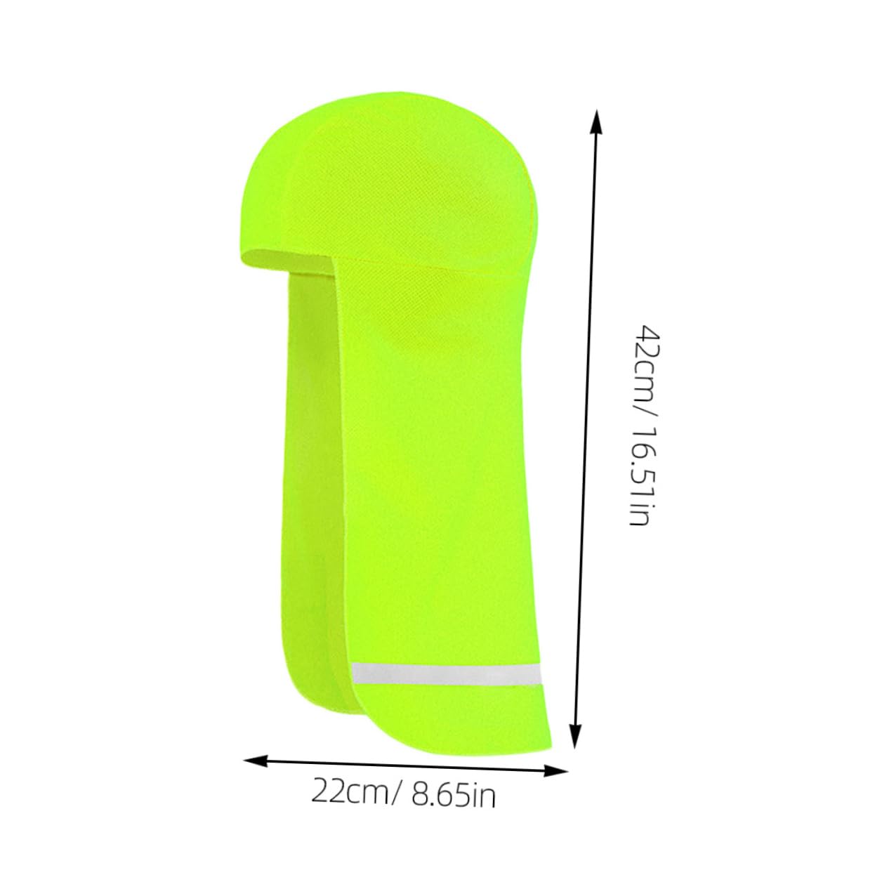 Gogogmee Nighttime Cycling Safety: Reflective Helmet Cap Warm Cycling Headwear Sunshade for Women Light Green