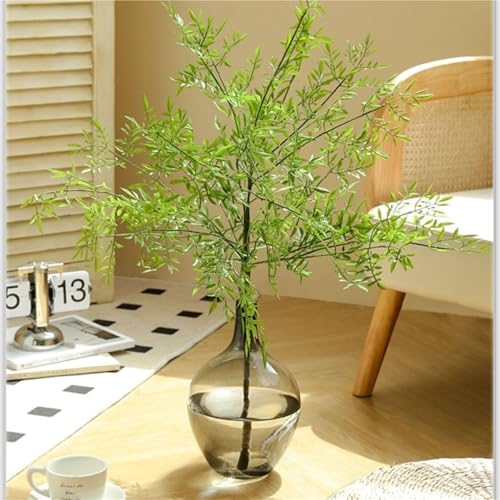 Vase en verre noir de 11 pouces pour masquer l'eau trouble des fleurs