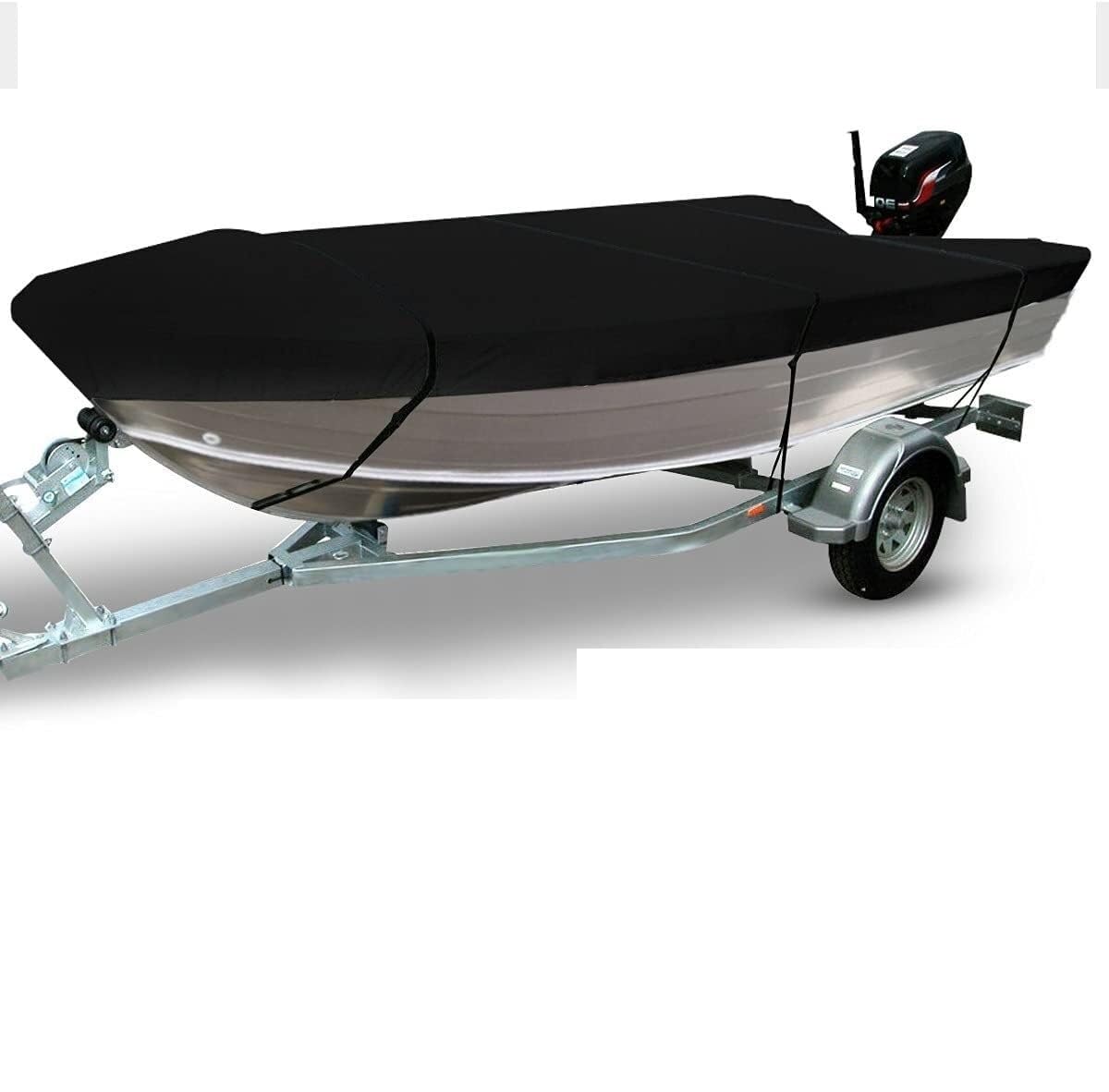 Housse pour bateau de pêche contre la pluie et la décoloration noir