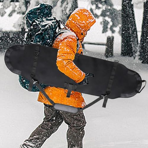 Funda de snowboard acolchada impermeable portaesquís resistente para invierno 6