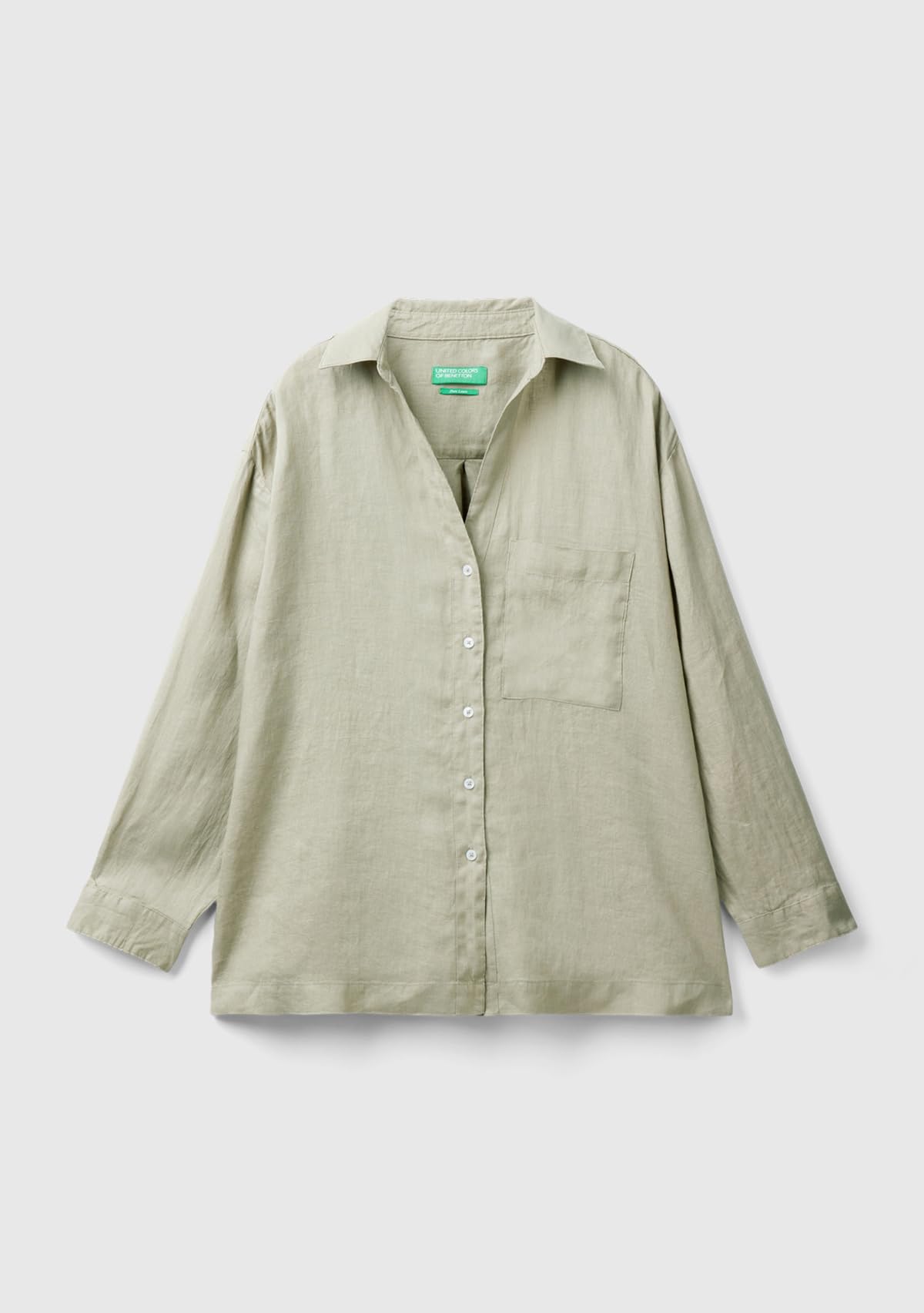 United Colors of Benetton Camicione 5bmldq078 Camicia Donna (Pacco da 1)