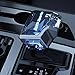 Universal Automatic Shift knob with Push Button Crystal-Cut Surface LED Illuminated Touch Activated Color Changing Fit Most Cars Shift Knobs with Button Gear Shifter knobs Refit car Upgrade Interior