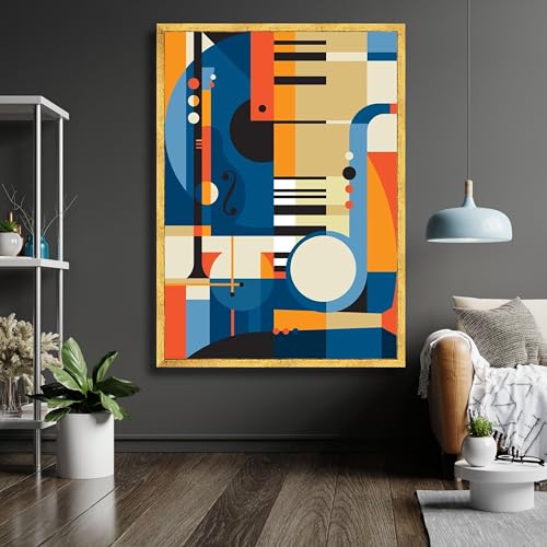 Affiches et tableaux pour amateurs de musique art abstrait deco salon