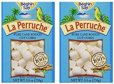 La Perruche Pure Cane Sugar Cubes, White, 8.8 Ounce (Pack of 2)