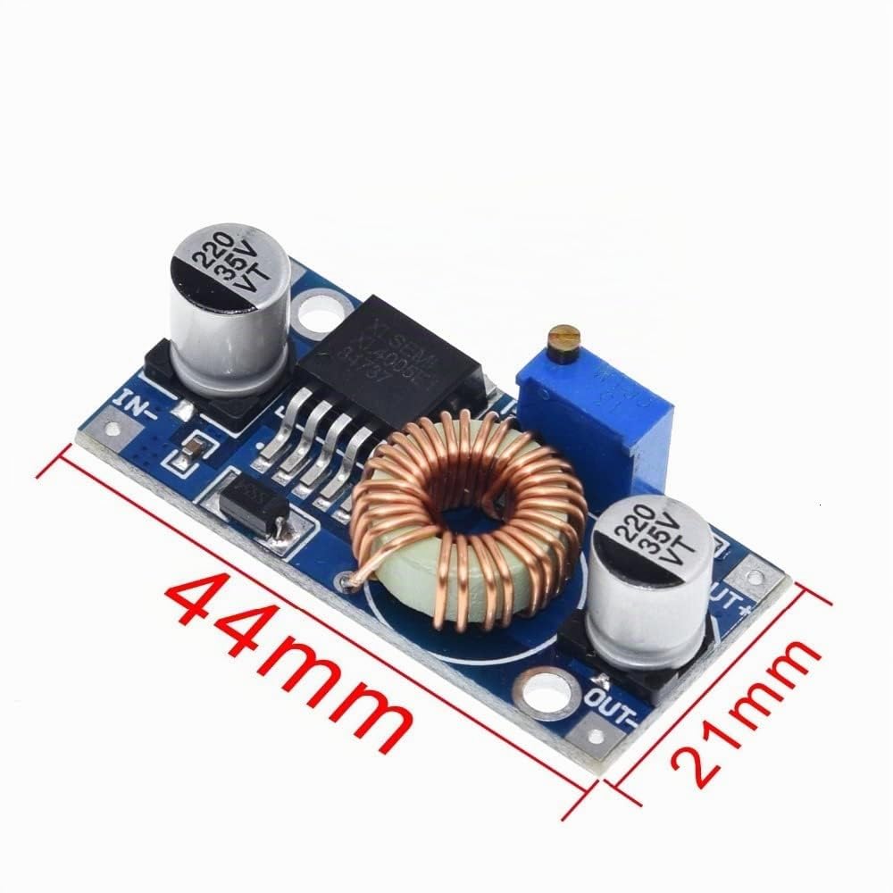 DollaTek 5Pcs 5A XL4005 Convertitore di Alimentazione DC-DC Regolabile Step Down