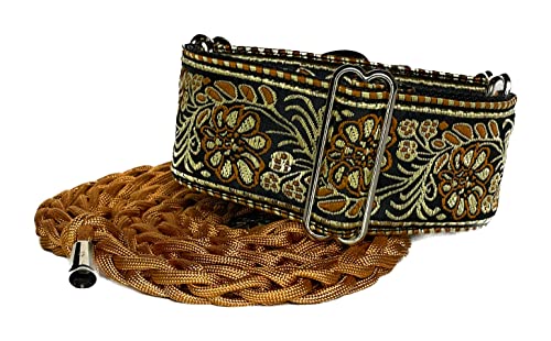 SightHound Gang Martingale Dog Collar and Leash Set for Greyhound Saluki Whippet and Other Breeds...