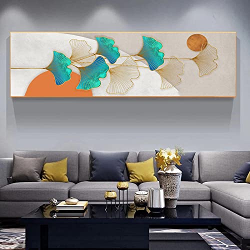 Tableau ginkgo feuilles or impression sur toile imperméable