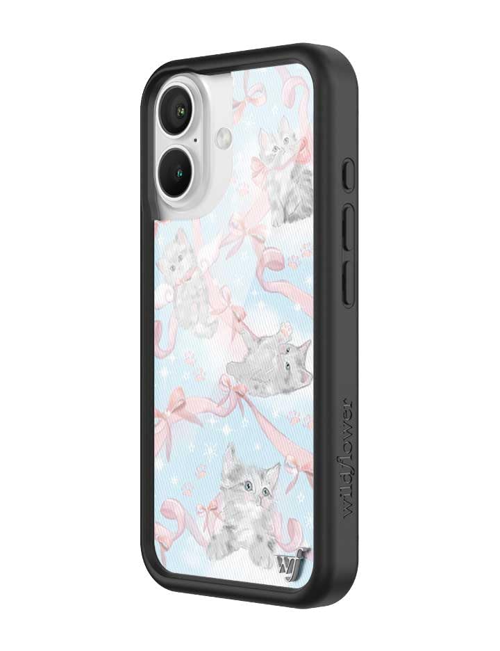 Image of Wildflower Cases - Compatible with iPhone 16 | Protective Bumper, 6.5ft Drop Test Certified, Women Owned Small Business | Kitten Around