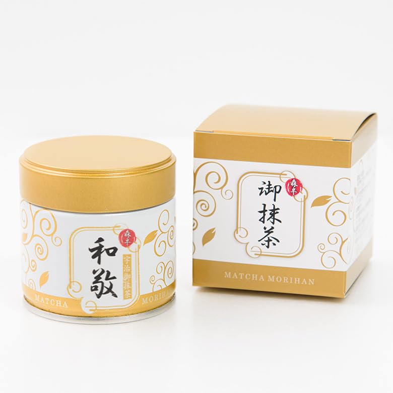 森半 抹茶 Matcha Hana 30g 缶 お点前用 薄茶 （４個） Amazon | 森半 お点前用抹茶 和敬 30g缶 ceremonial grade matcha | 森
