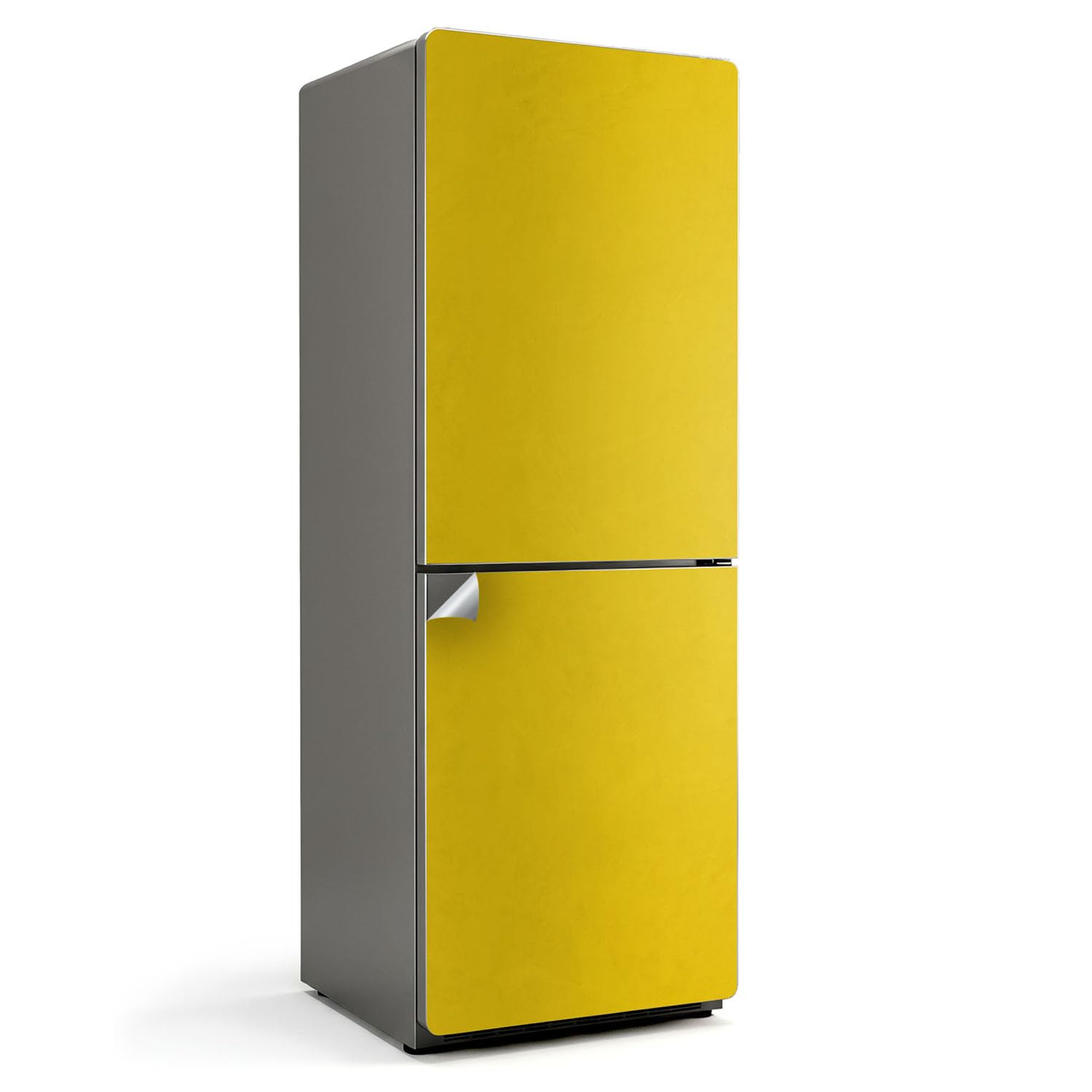 Sticker déco frigo jaune pour illuminer votre cuisine au quotidien