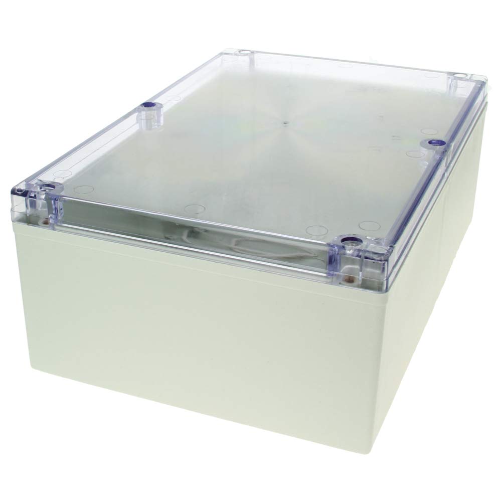 Fielect Project Box ABS Plastic IP67 Waterproof Dustproof Electrical Junction Box Enclosure 11.02" x 7.28" x 3.15"
