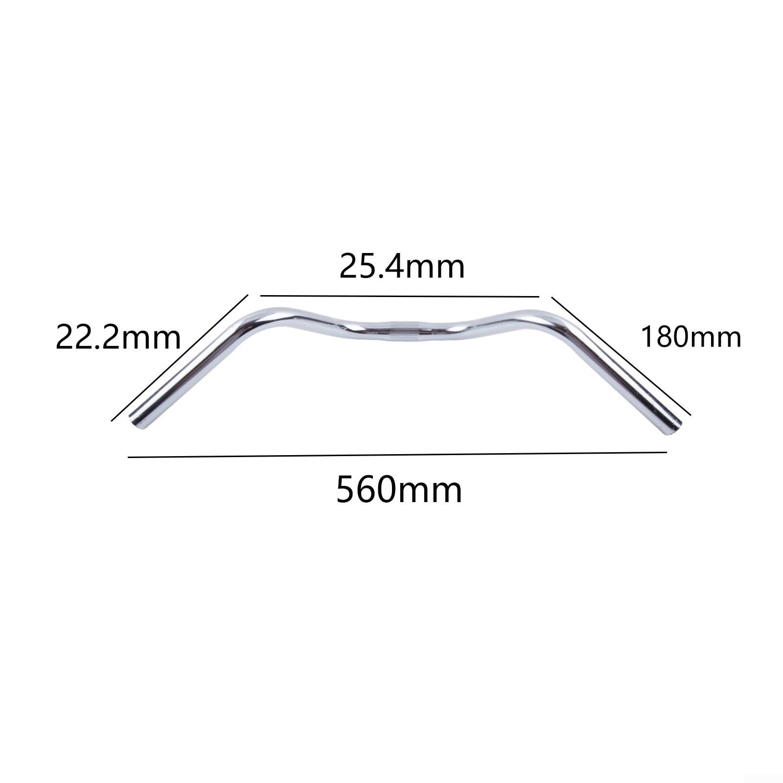 Guidon VTT Optimiz Relevé Alu 25.4 Noir L605mm H60mm 250gr pas cher