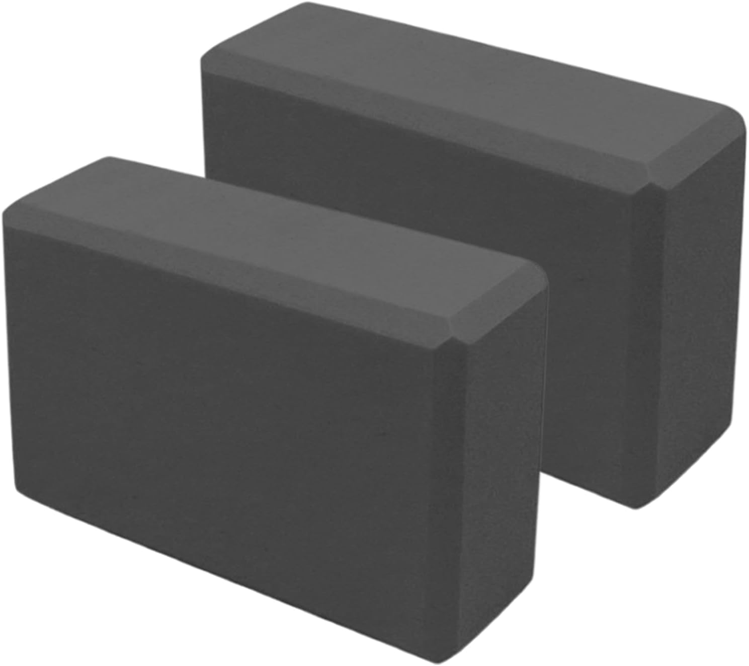 Yoga Brick Set - 2 Exercise Blocks for Training | Slip-Resistant Wedge Stretcher, Portable Workout Aid for Hot Yoga, Gym Beginners, Handstand Practice, Home Sports, Squatting and Meditation