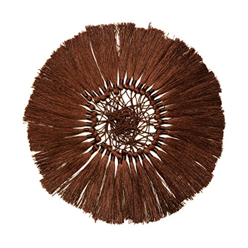 Image of 100pcs 13cm /5 Inch Silky Floss Bookmark Tassels with 2-Inch Cord Loop and Small Chinese Knot for Jewelry Making, Souvenir, Bookmarks, DIY Craft Accessory (Dark Chocolate)