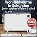 HEIMWERT Infrarot Wandheizung 450W - Sofort Wohlfühlwärme - Senkt Heizkosten enorm - Luxusausstattung mit Thermostat + App - Langlebig, Geräuschlos - 2in1 Wandmontage und Standgerät (Watt 450)