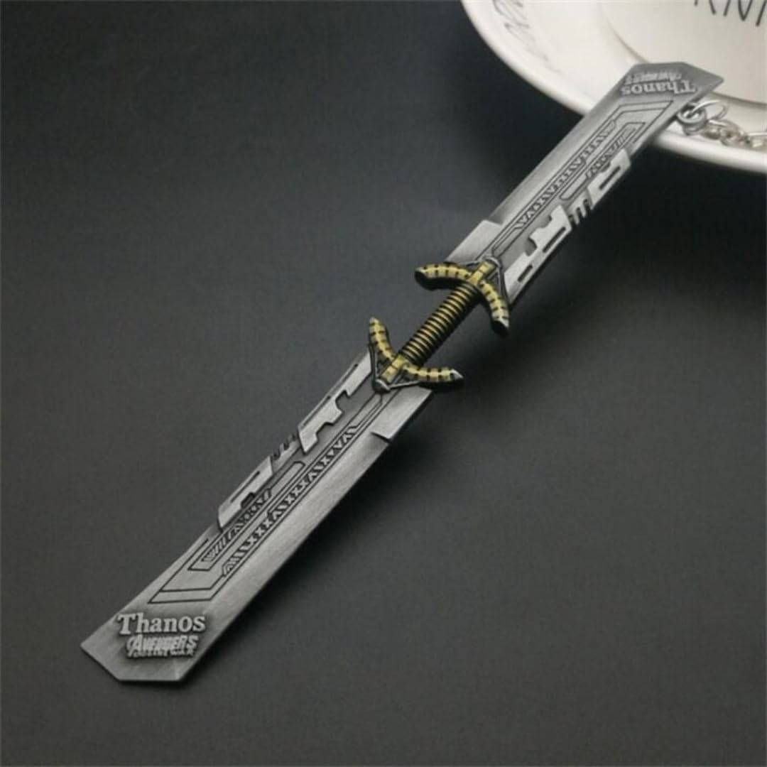 Yaa Catchy Avengers Thanos hand with all Infinity Stone Gauntlet and Double-Bladed Sword KeyChain Key ring best Gift for (Thanos Lovers) Keychains-image-30