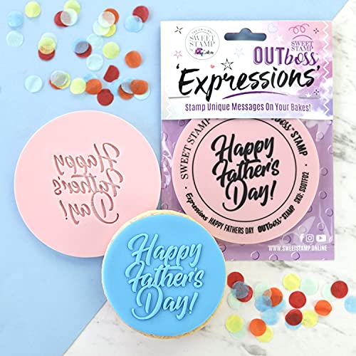Sweet Stamp by AmyCakes Outboss Plastic Expression Stamp, Happy Father's Day