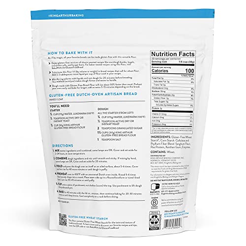 King Arthur TJM3203 Gluten Free Bread Flour: 1:1 Replacement thumb #2