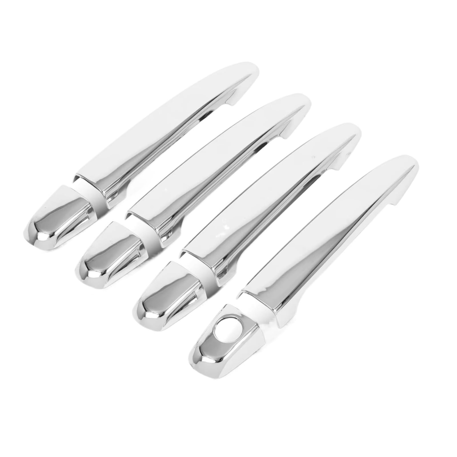 DSPOLIMV Outer Door Handle Cap Compatible with Toyota for Tacoma 2005-2013 for Camry 2007-2011 Chrome ABS Door Handle Cover Exterior W/O Passenger Side Keyhole
