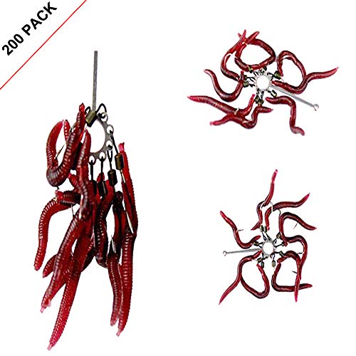 image for VDTG 500 pcs 10 Different Size Hooks and 200 Soft Plastic Fishing Lure