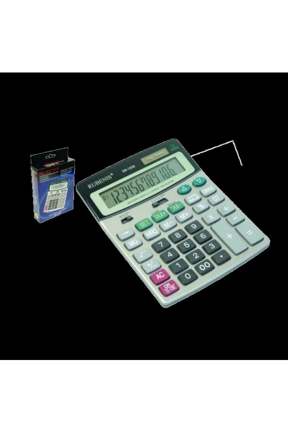 Rubenis Calculadora de escritorio SB-1209 de 12 dígitos