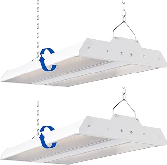 JTT LED Linear High Bay Light, 5000K Daylight 150W 21000LM ETL 2-Pack