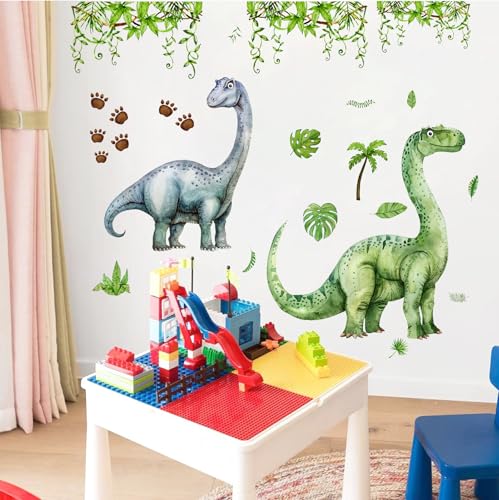 Vinilos grandes dinosaurio acuarela adhesivos para pared miniatura 3