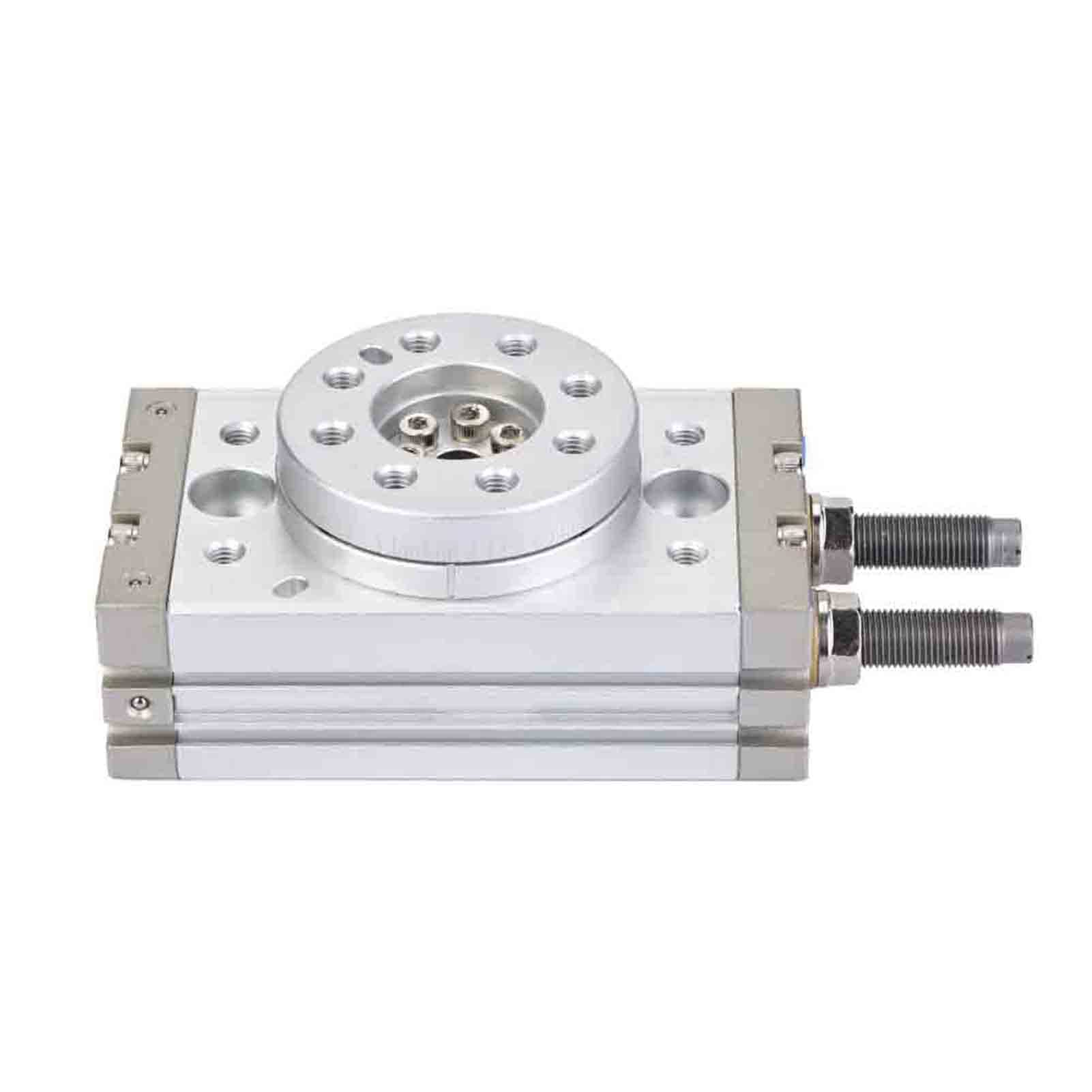 FTVOGUE Cilindro Neumático, Aleación de Aluminio, MSQB-20R de Aire de 180 Grados con Amortiguador, ángulo Ajustable 0-190 Grados para Automatización Industrial
