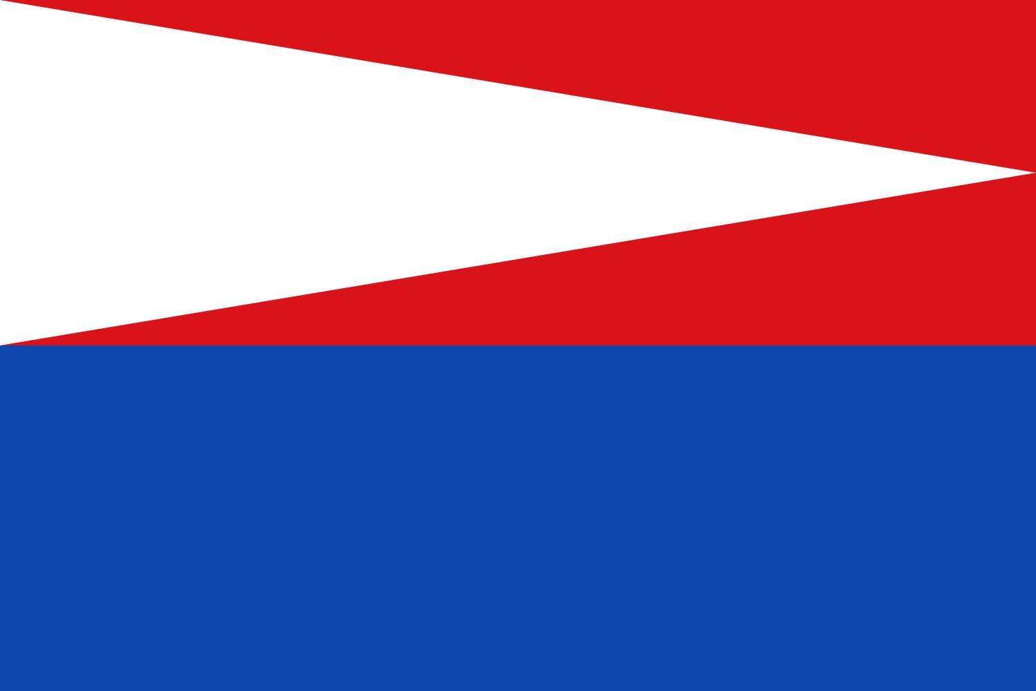 Drapeau de Rybníček en maille renforcée pour mât officiel de collectivité