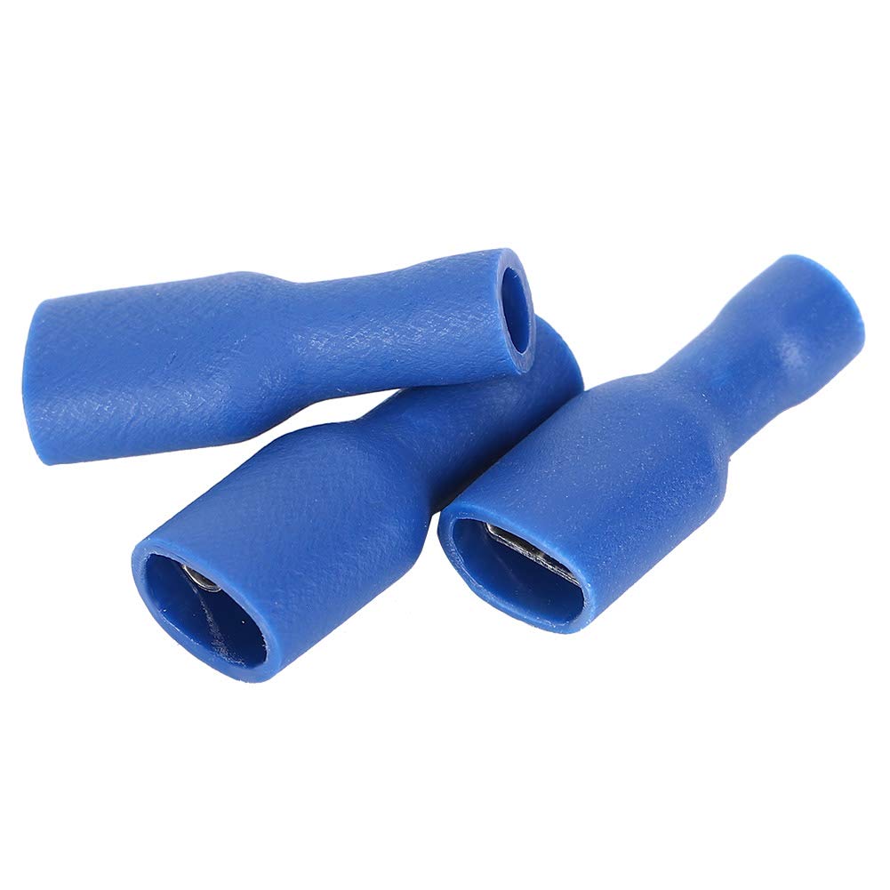 1000Pcs FDFD2 250 PVC Insulated Wire Connector Female Terminals for Secure Electrical Wiring in Automotive Marine Applications