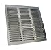 Produktbild Lüftungsgitter LG-4040 A Alu pol. 400 x 400 mm Abluftgitter Lamellengitter Wetterschutzgitter